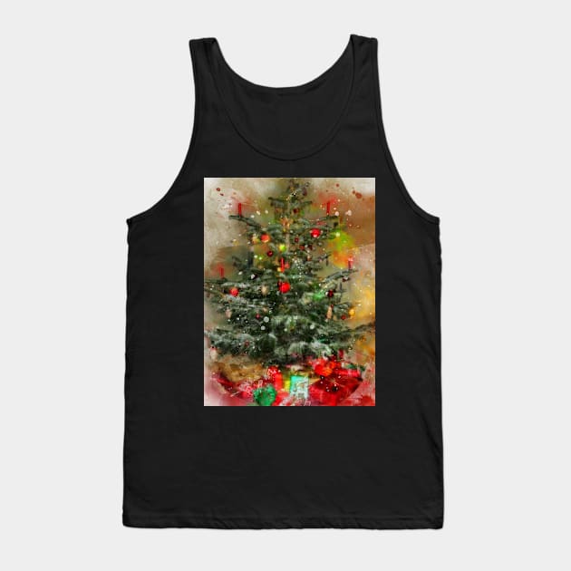 Traditional Christmas Tree and presents Tank Top by WesternExposure